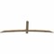 Ekena Millwork Bellingham Rough Sawn Timber Gable Bracket, Douglas Fir, 96"W x 28"H x 2"D x 4"F, 7/12 Pitch GBW096X28X0204BEL00RDF - alternate 4